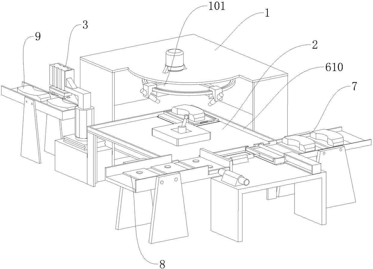 Automatic vehicle brake plate painting equipment