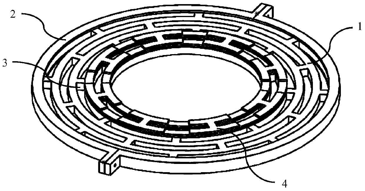 An outer edge fixed laser processing piezoelectric driven multi-ring gyroscope and its preparation method