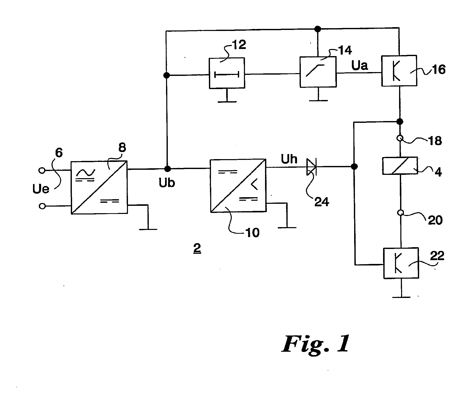 Control circuit for an electromagnetic drive