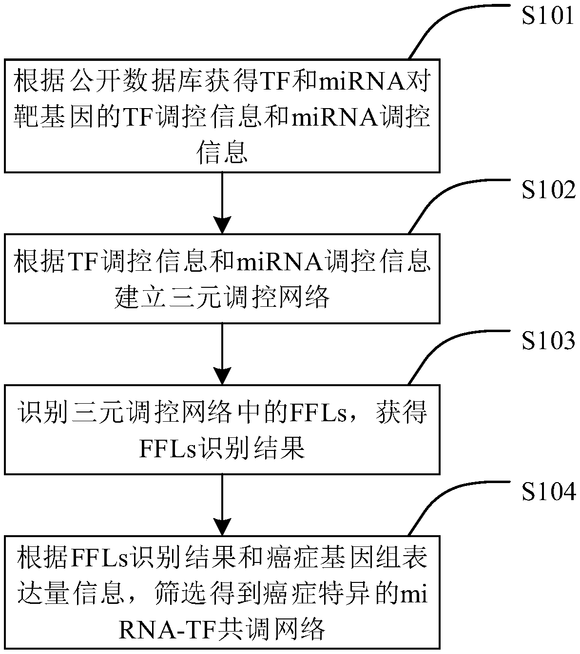 Specific cancer coregulatory network establishment method and device