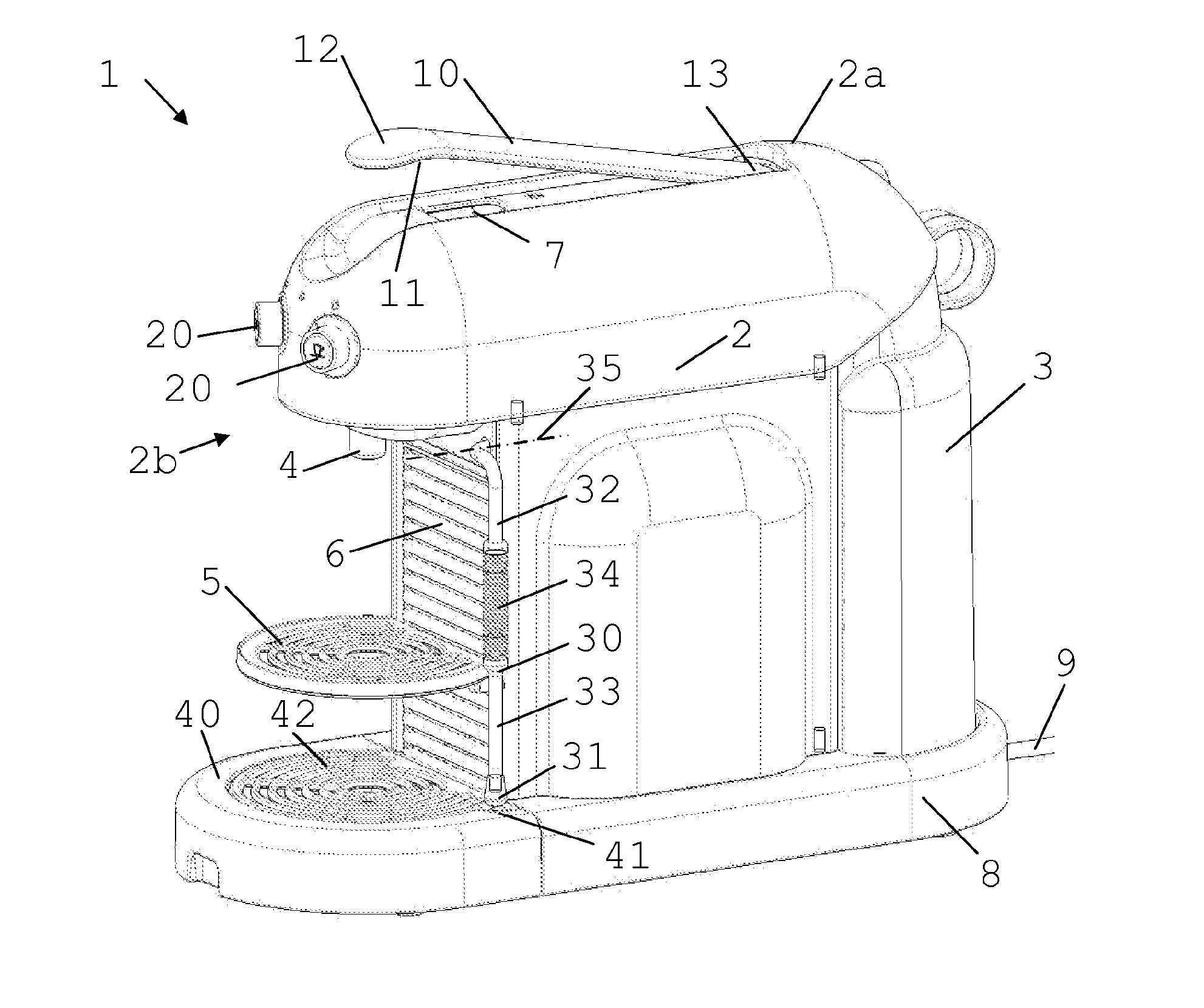 Storable hot water or steam delivery device