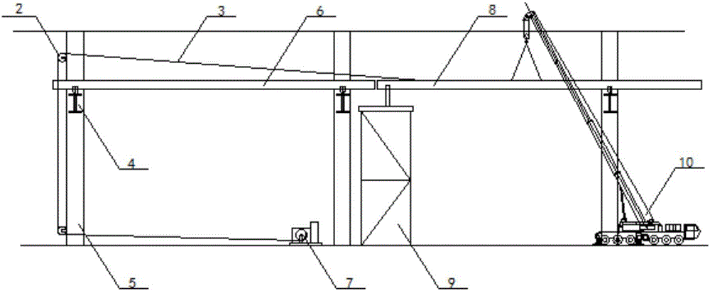 Construction method for large-span pipe corridor pipeline