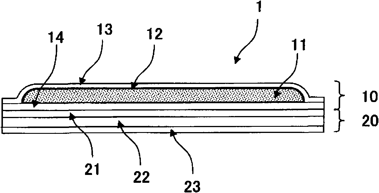 Skin patch laminate body