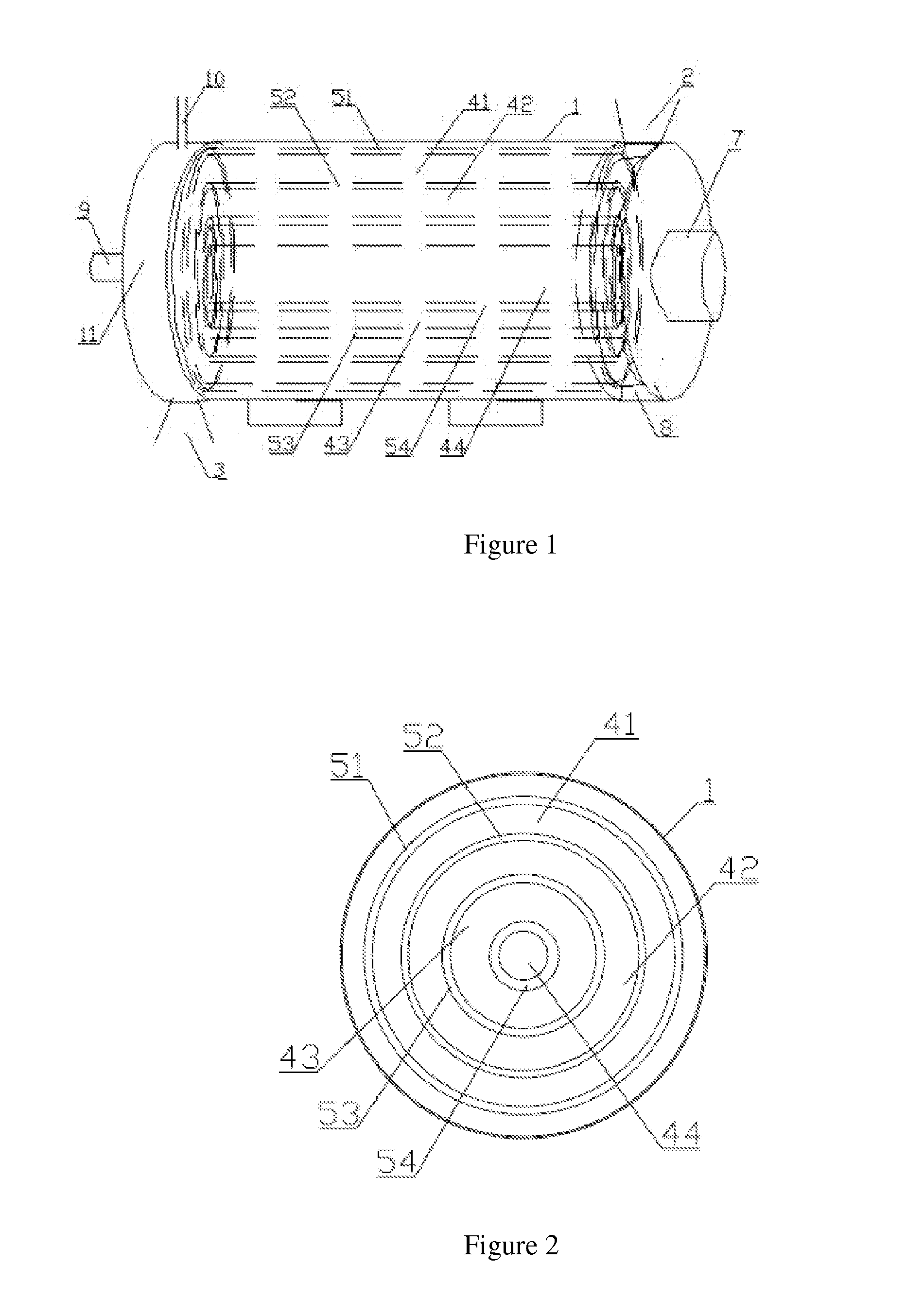 Sleeving cylinder-type coal matter pyrolysis device