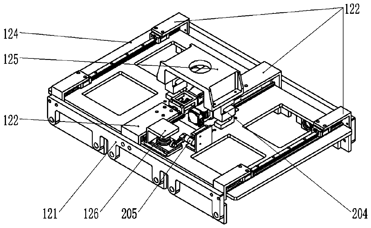 A stacking and unstacking device for automatic transfer of box structures