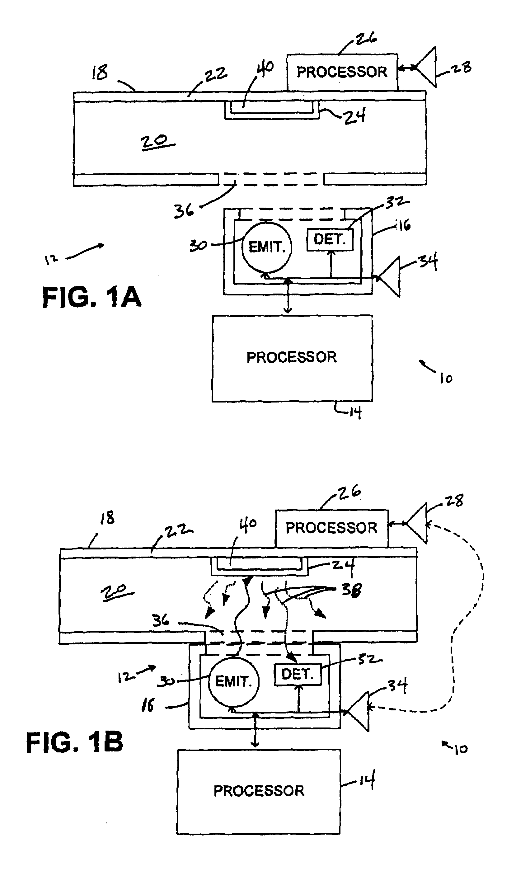 Sensor that Compensates for Deterioration of a Luminescable Medium