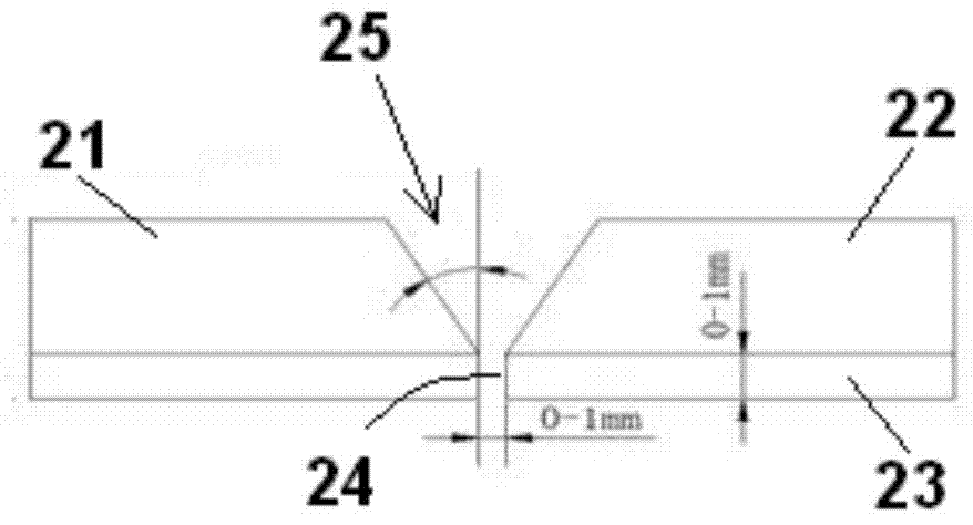 Automatic MIG (metal-inert gas) welding method for hard alloy and steel