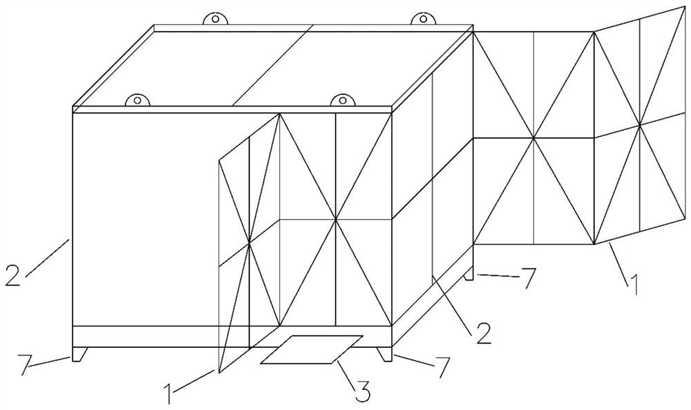 Wharf unattended intelligent frontier inspection pavilion device and operation management and control method thereof