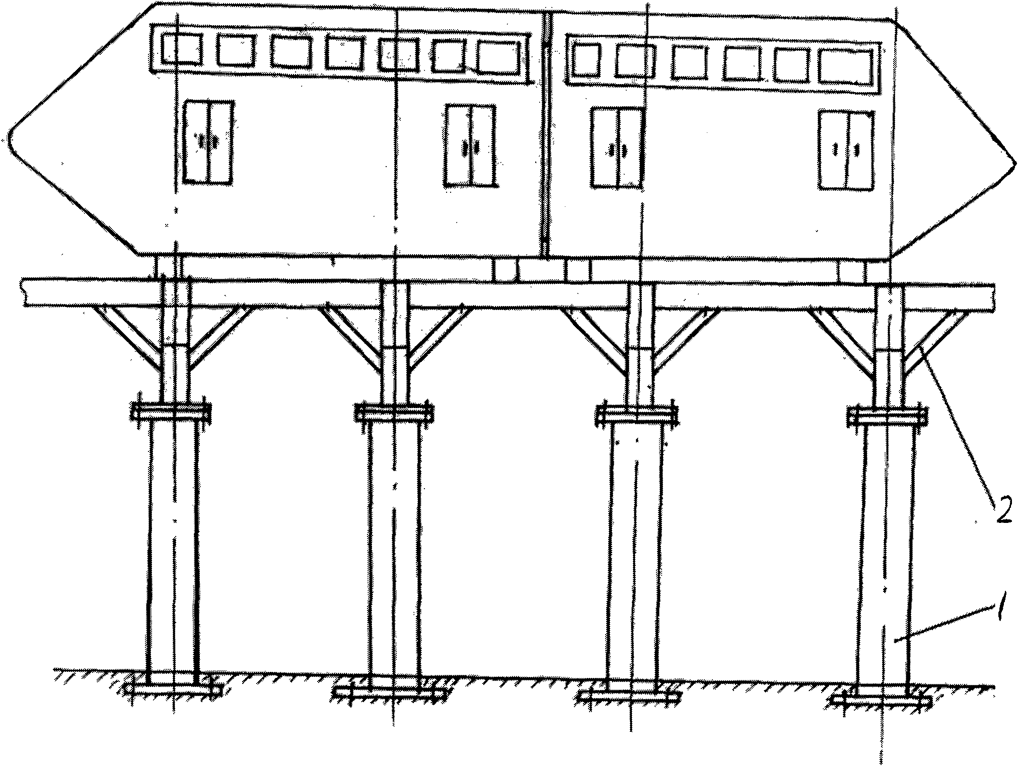 Elevated permanent-magnetic-levitation track-type plane as well as permanent-magnetic-levitation friction-driven traffic aisle and traffic tool