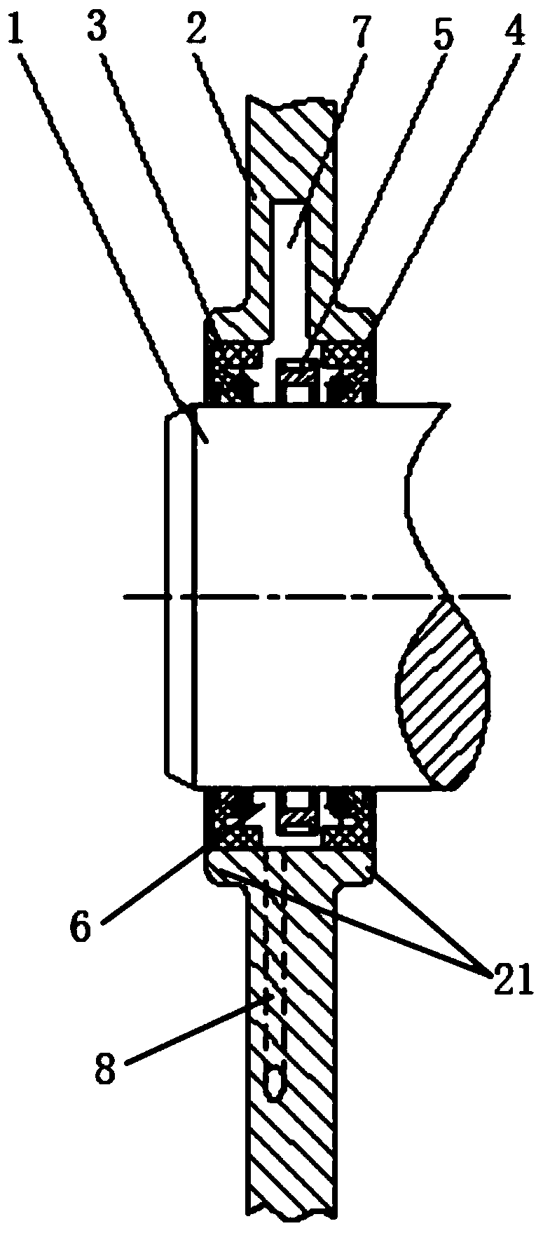 Power motor sealing structure for new energy automobile