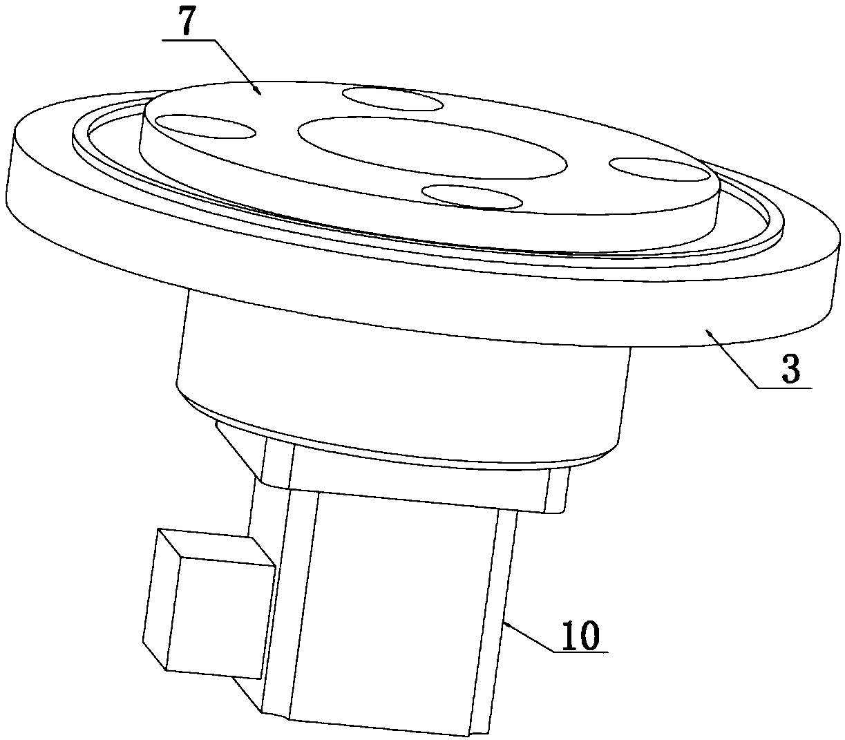 Variable-diameter positioning pin structure and multiple-vehicle-type rail trolley