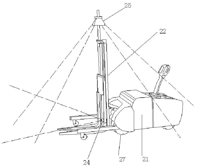 Automatic guided vehicle panoramic optical vision navigation control system and omnidirectional automatic guided vehicle