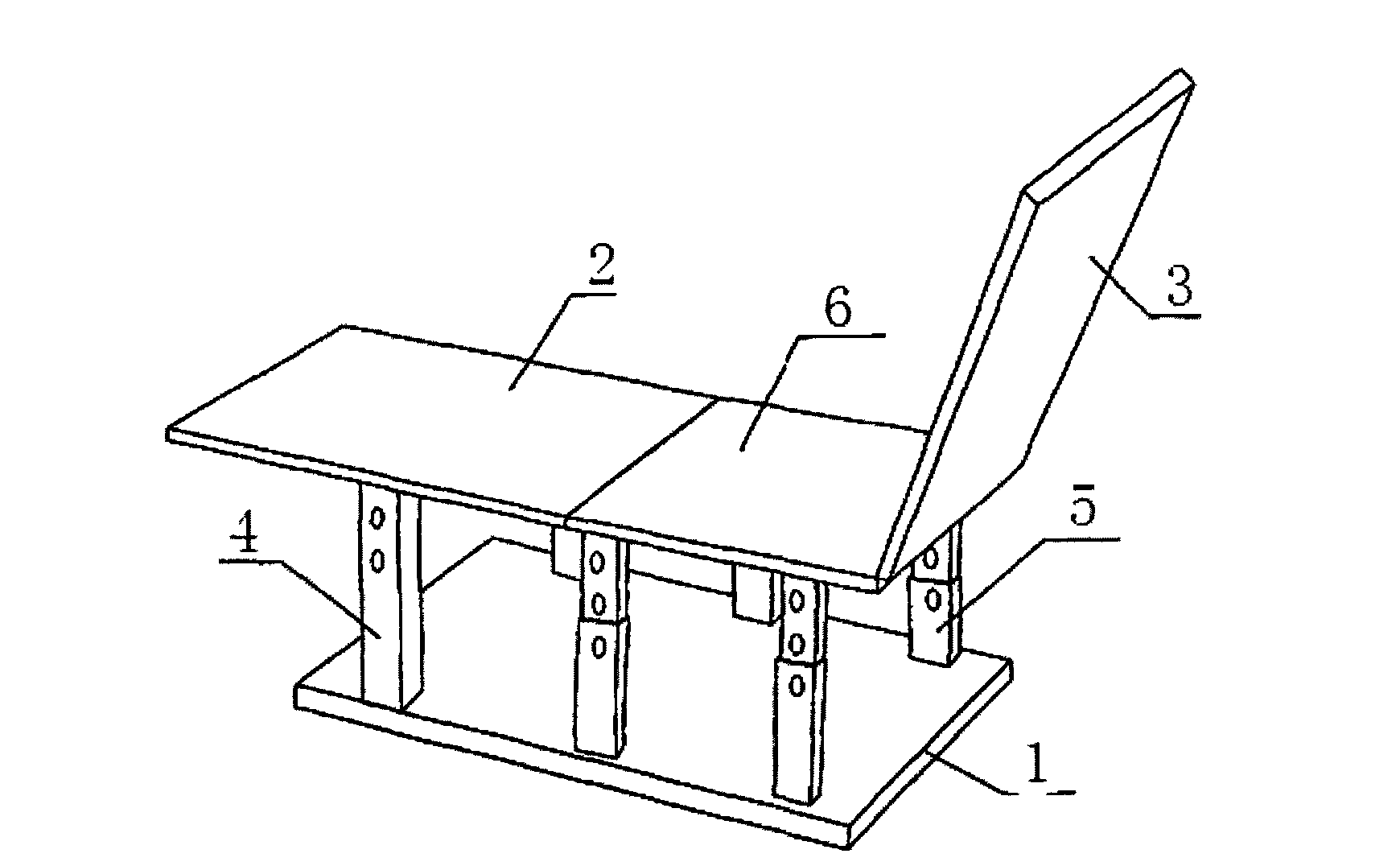 Liftable computer desk and chair