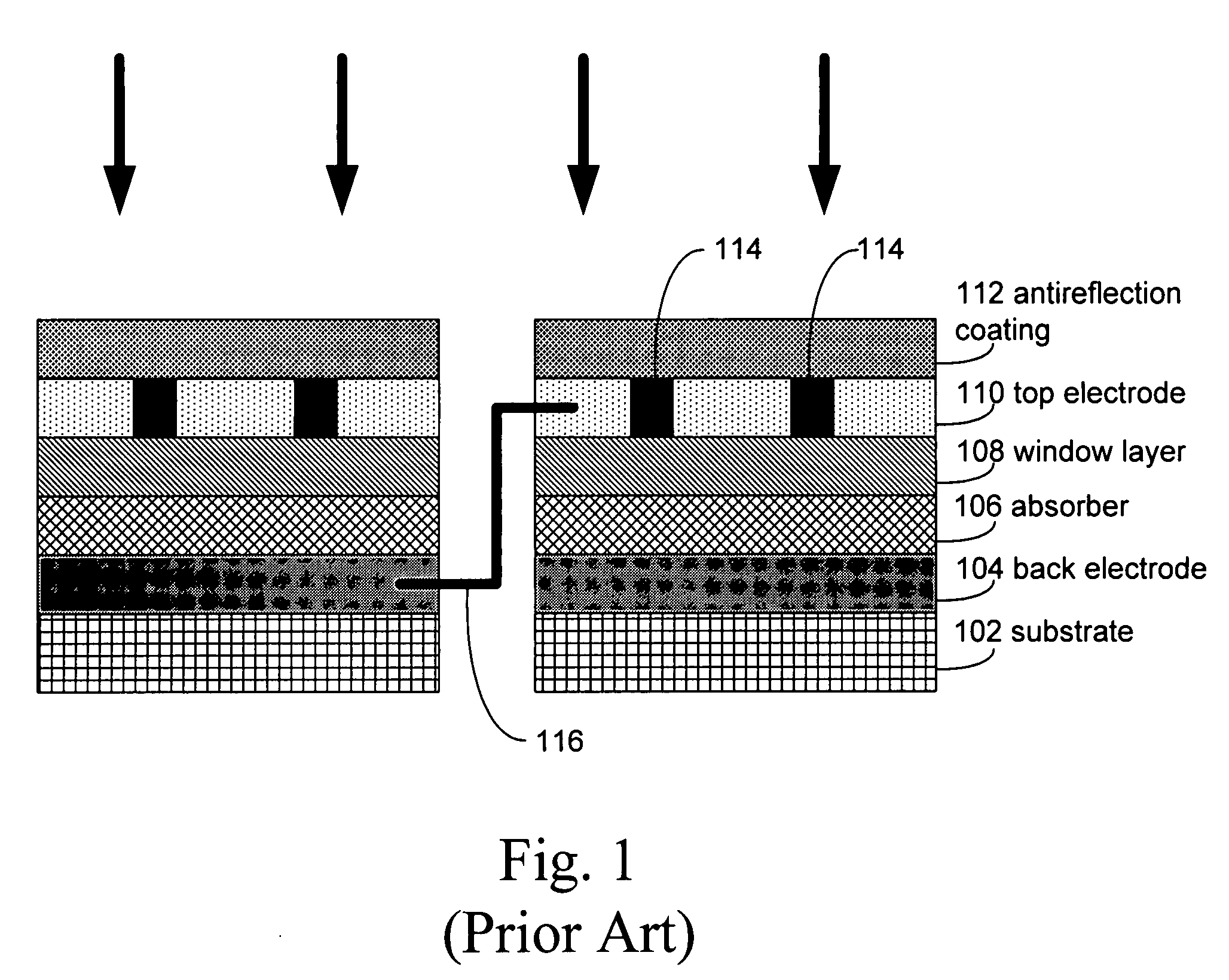 Monolithic integration of non-planar solar cells