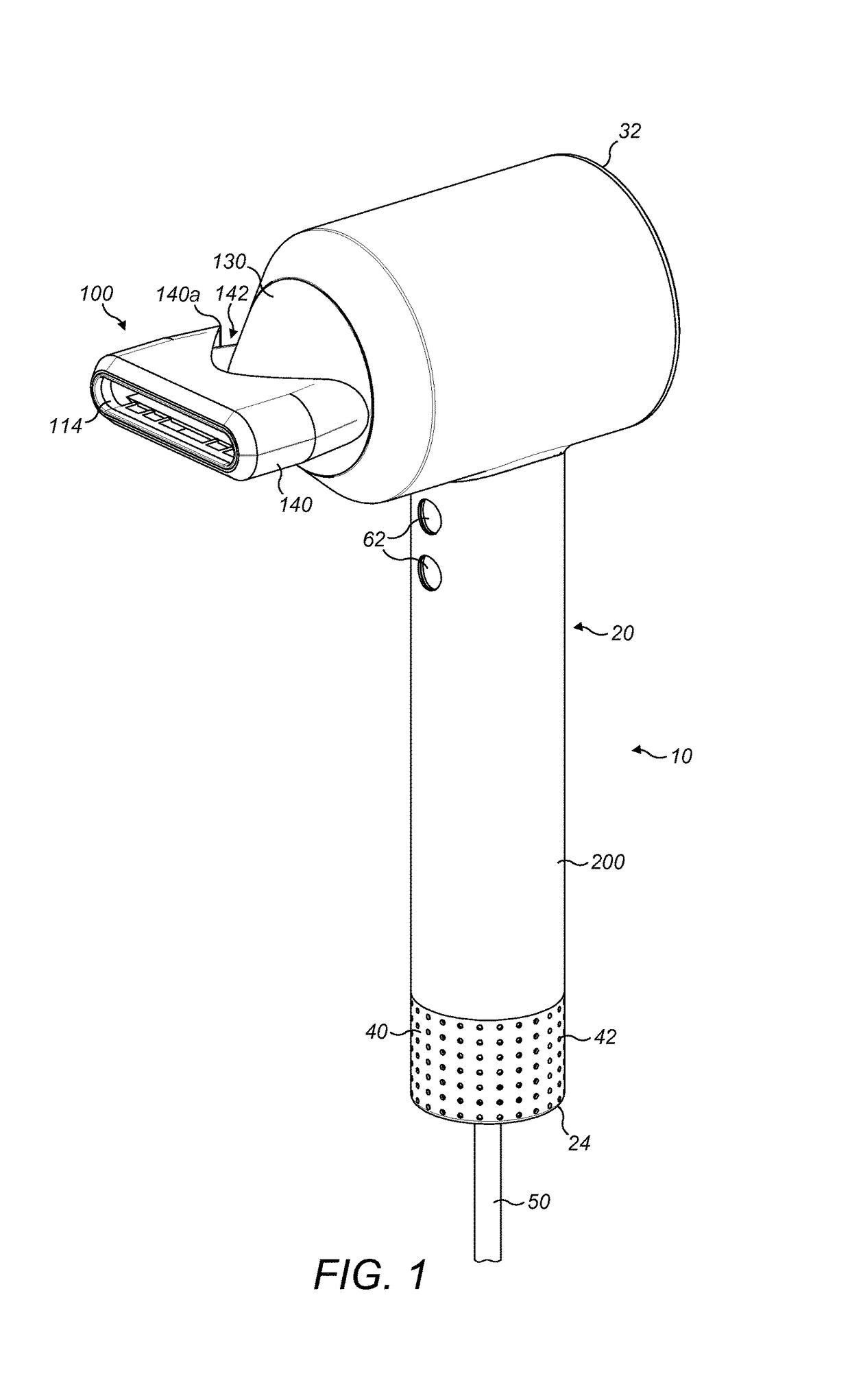 Attachment for a handheld appliance