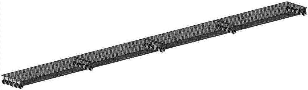 Method of analyzing load effect of pre-stressed concrete beam bridge