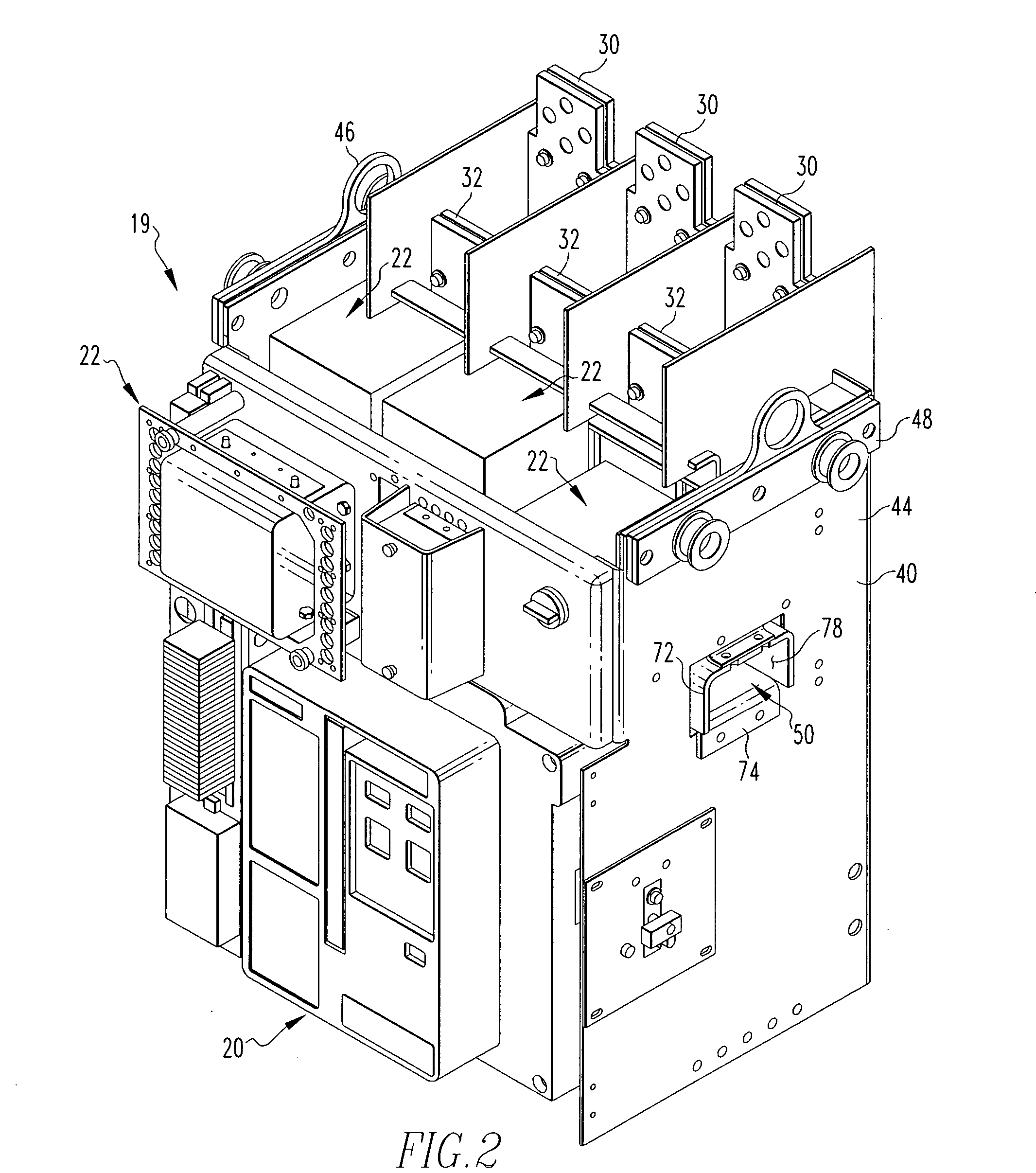 Side vented arc path on network protector rollout