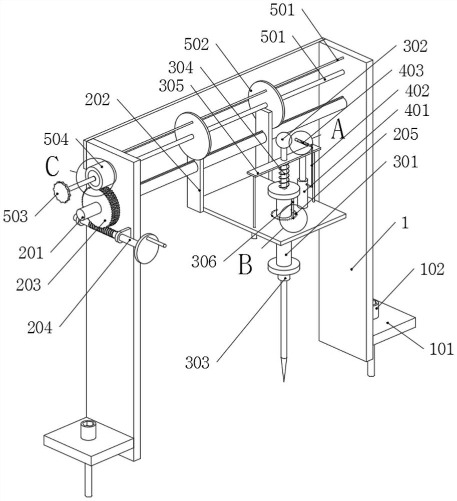 Clinical novel-structure puncture equipment capable of improving stability of puncture needle for department of cardiology