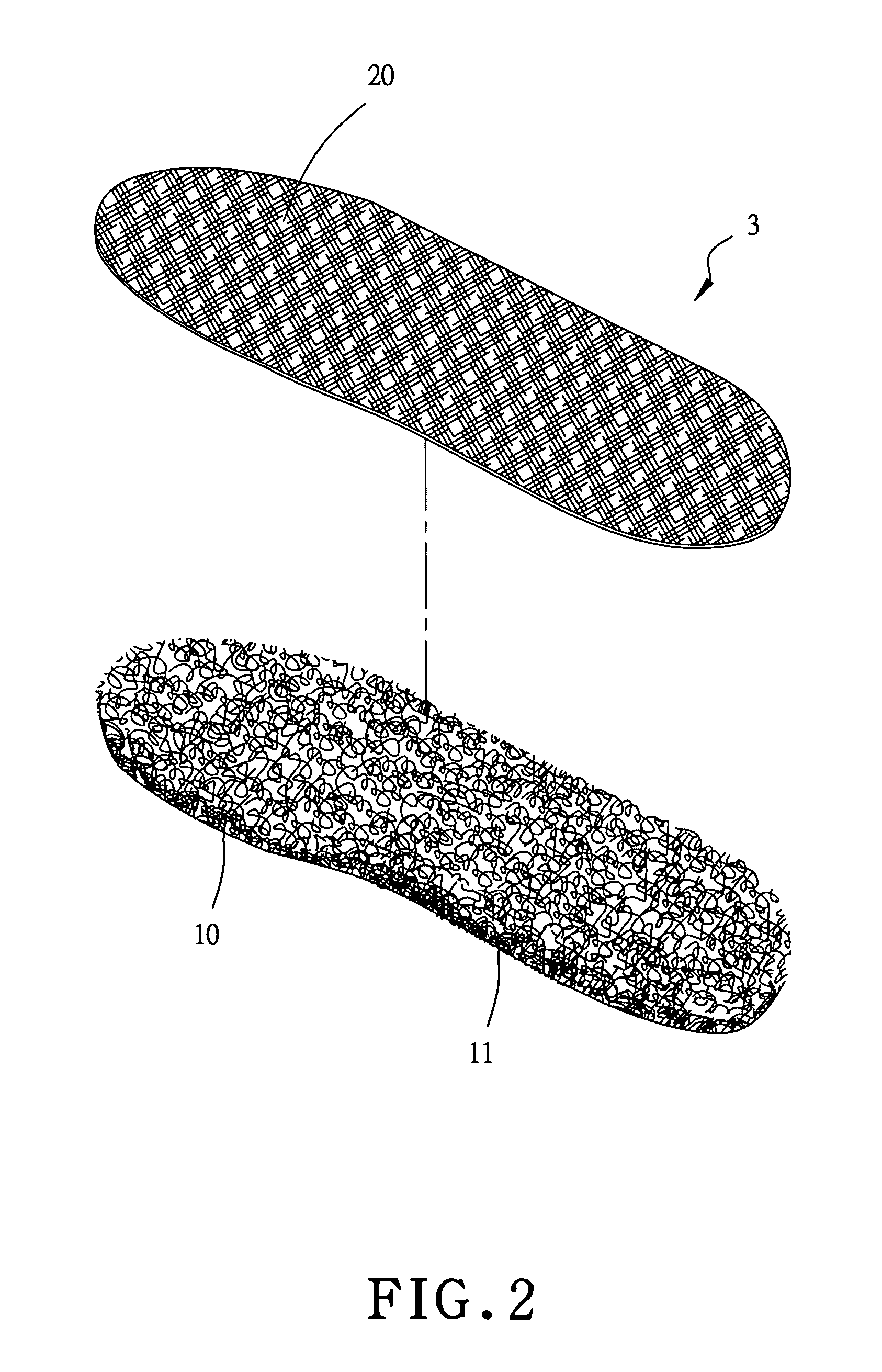 Ventilating shoe pad