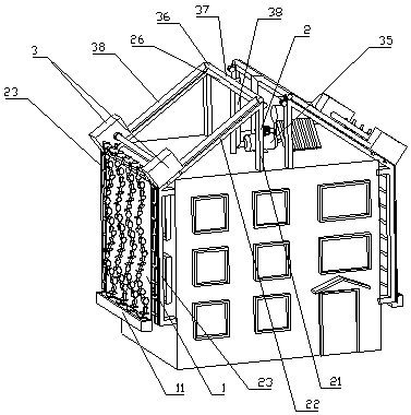 A kind of building body additional environmental protection wall