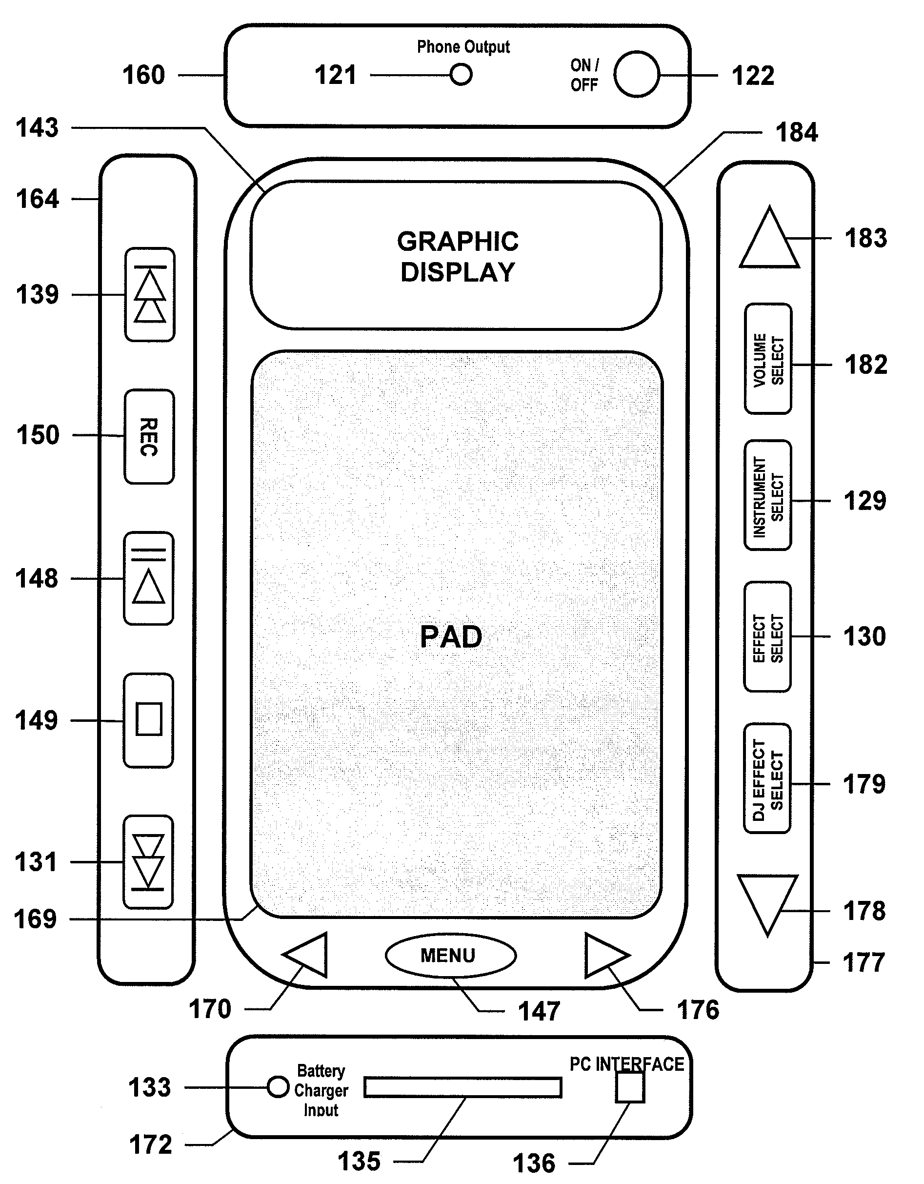 Electronic device for the production, playing, accompaniment and evaluation of sounds