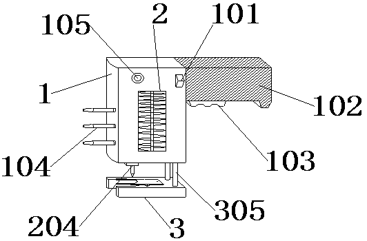 Animal ear tag injector for animal husbandry