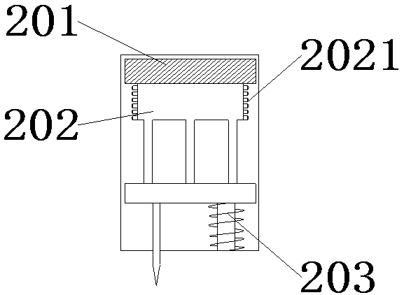 Animal ear tag injector for animal husbandry