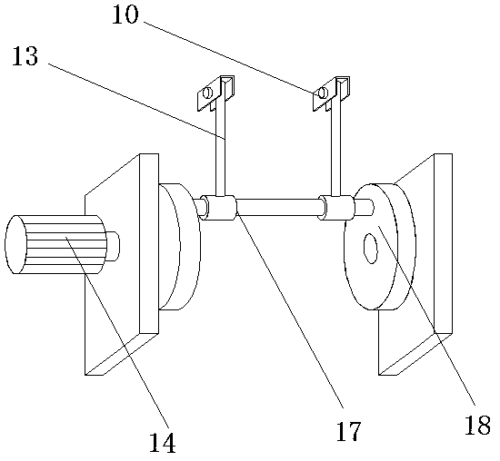 Efficient stirring device of dry powder mortar for exterior wall insulation