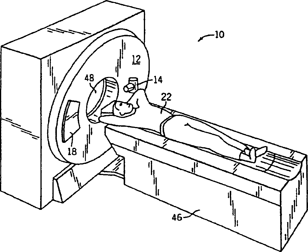 CT detector with integral air gap