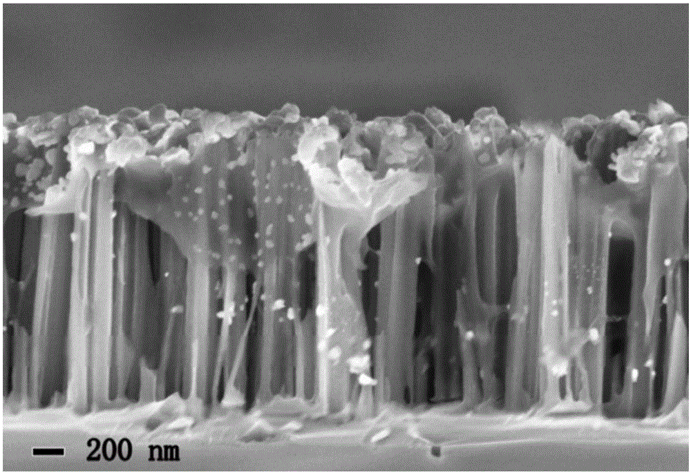 Self-driven wide-spectral-response silicon-based hybrid heterojunction photoelectric sensor and preparation method therefor