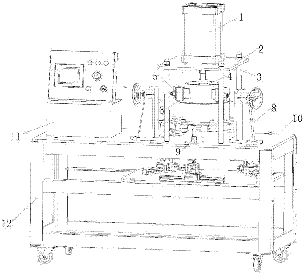 A large-scale direct shear instrument capable of moving in all directions in three-dimensional space and its test method