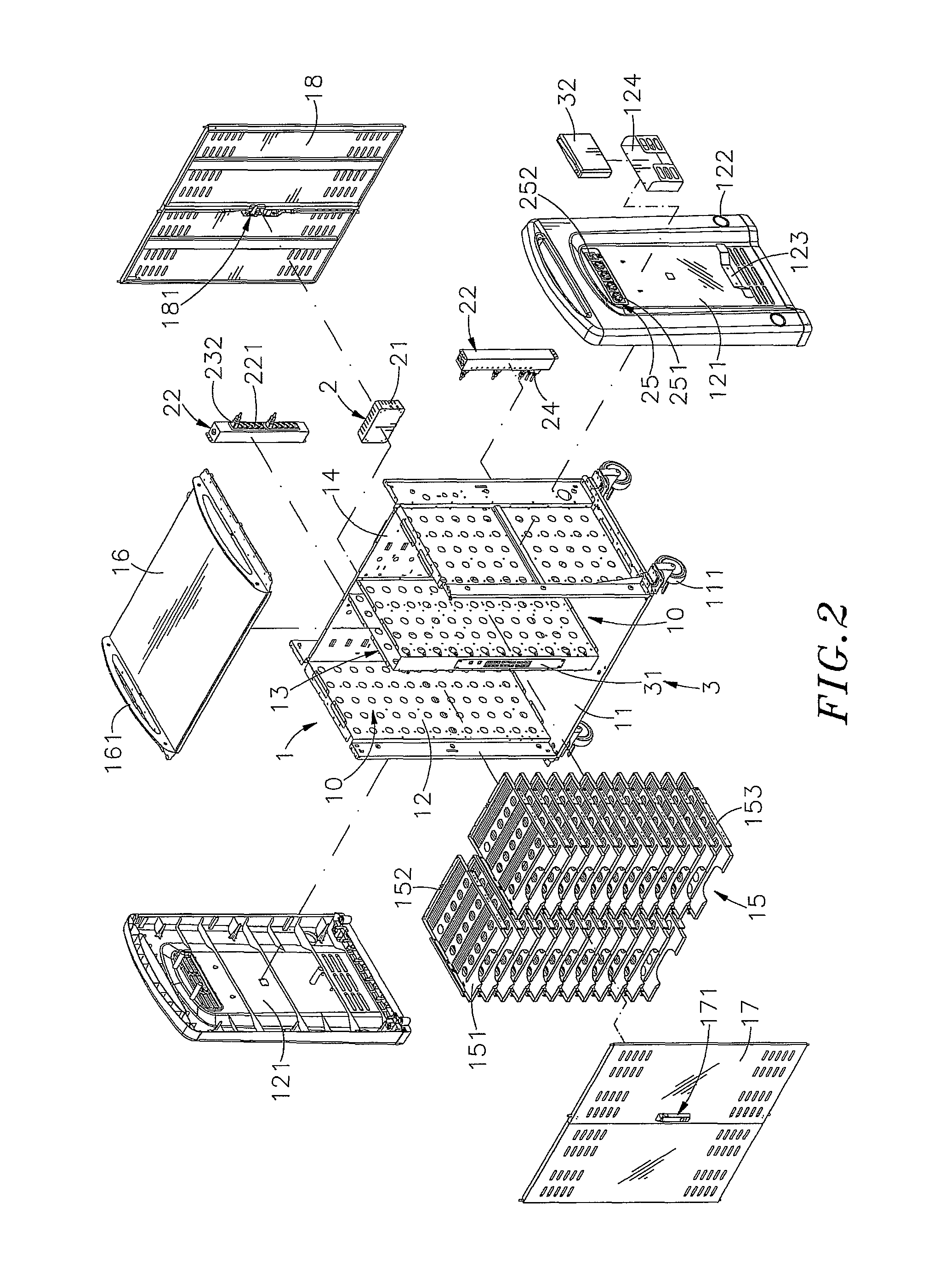 Notebook computer storage and charging cart