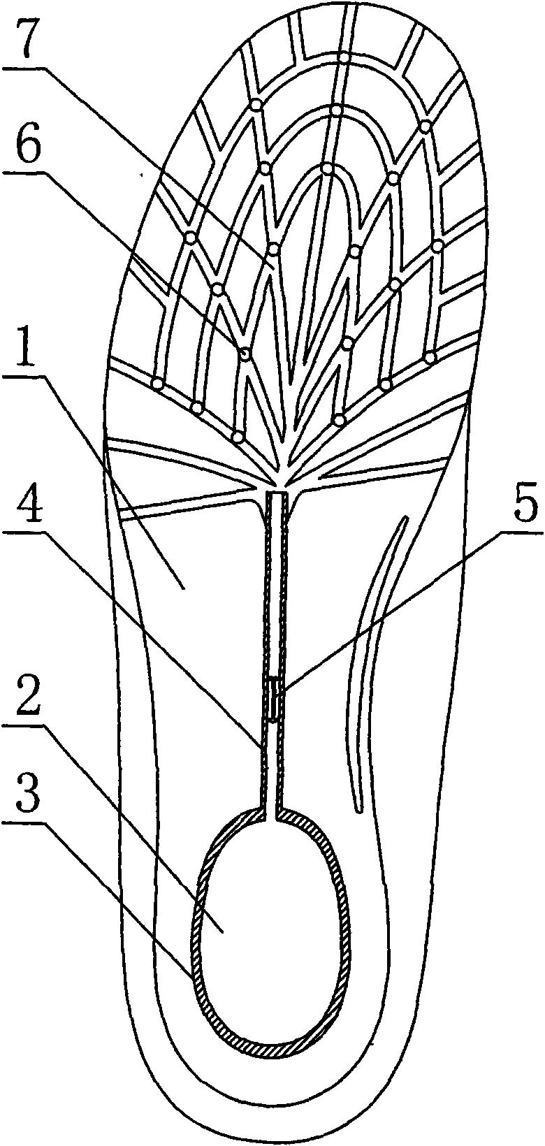 Ventilated shoe pad