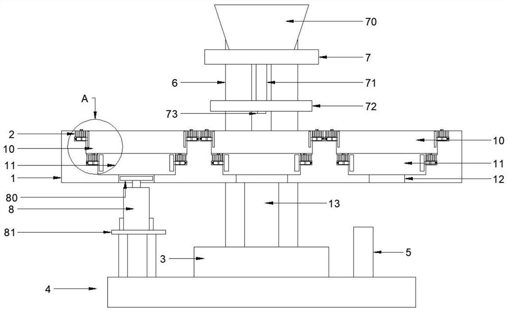 Casting device for agricultural machinery accessories