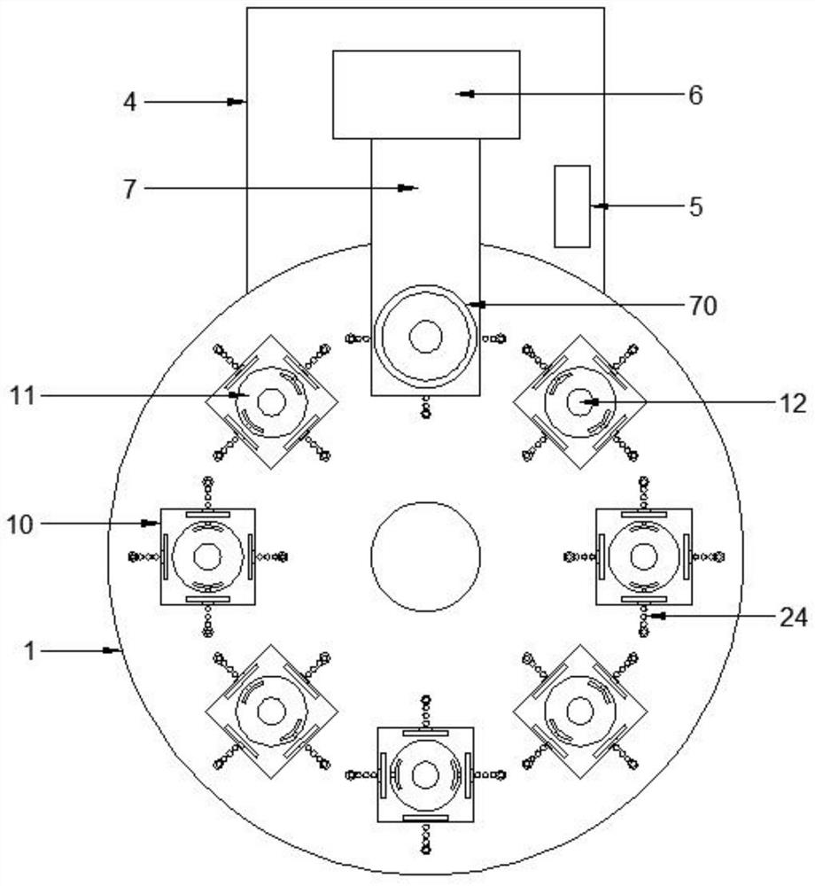 Casting device for agricultural machinery accessories