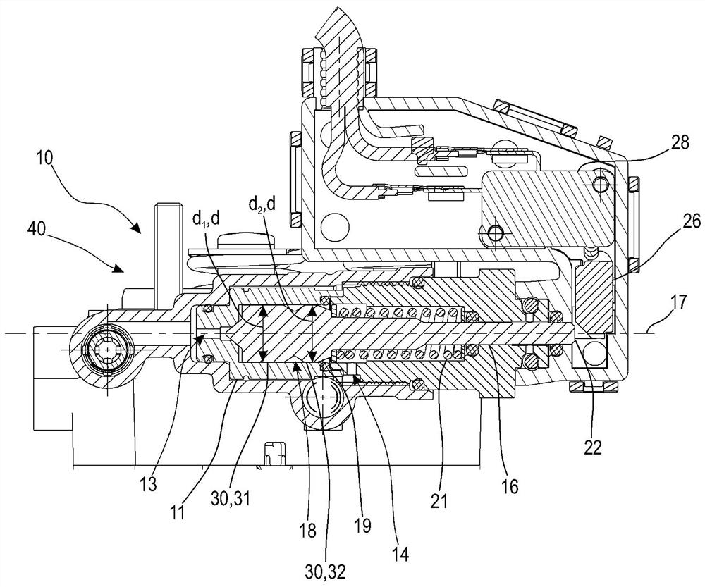 Pressure shut-off valve for high-pressure cleaner and high-pressure cleaner having pressure shut-off valve