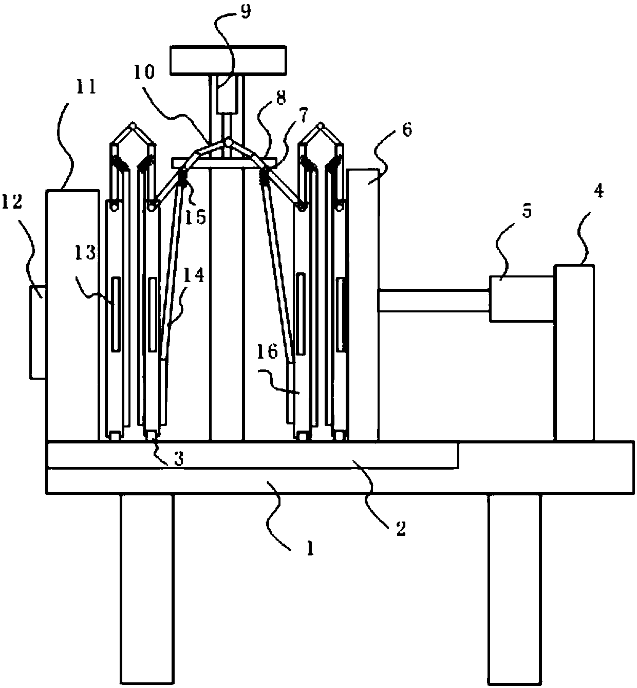 Vibration discharging plate frame type slurry press filter