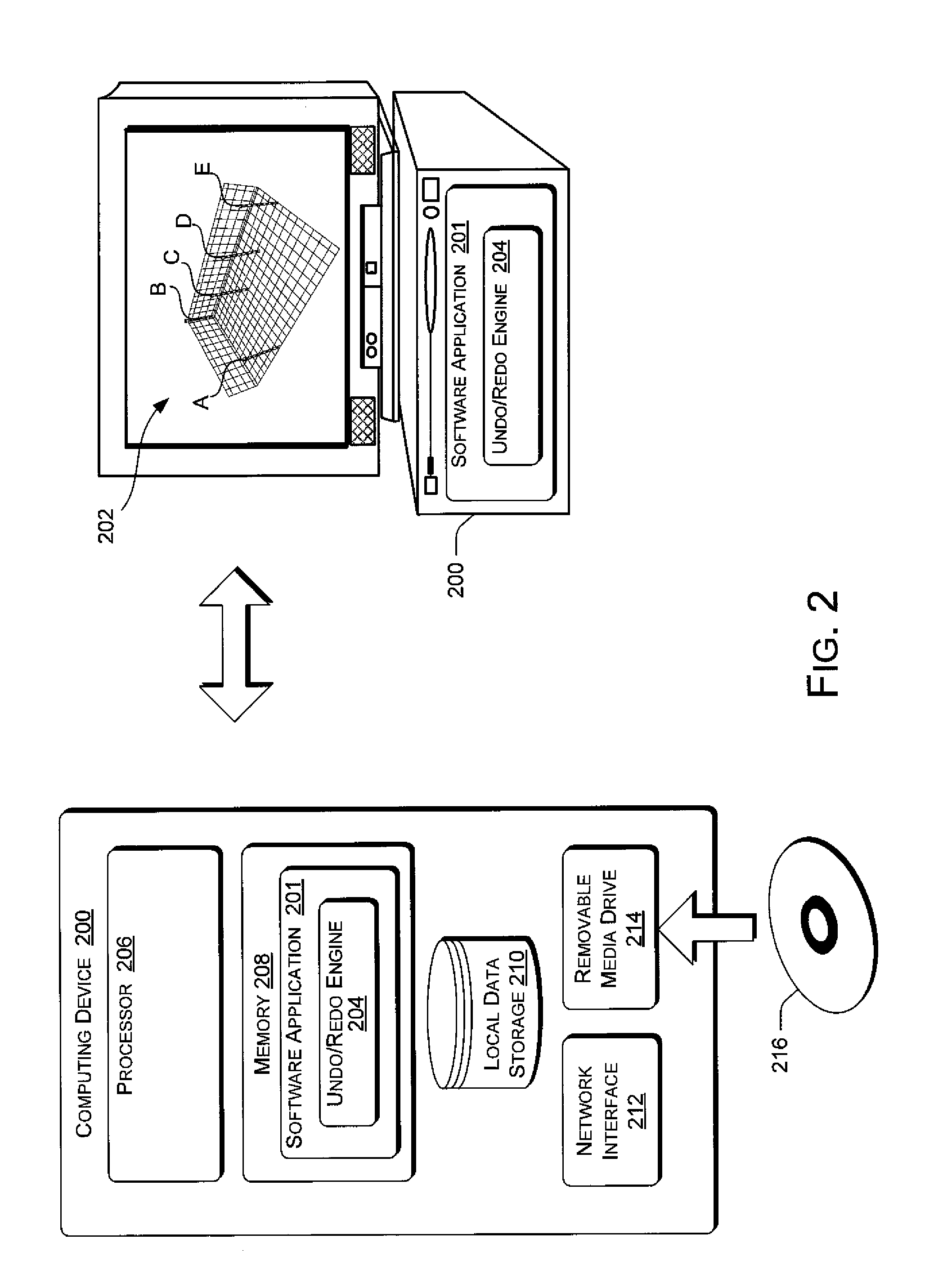 Undo/redo operations for multi-object data