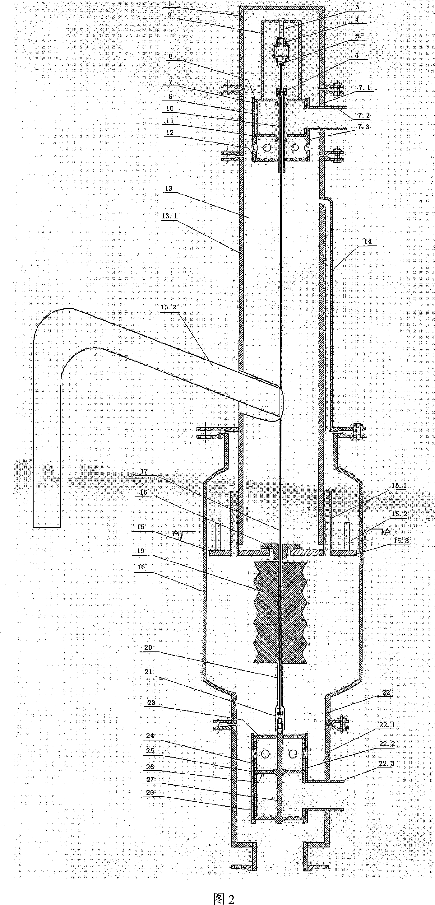 Self controlled high efficient gas and liquid separator