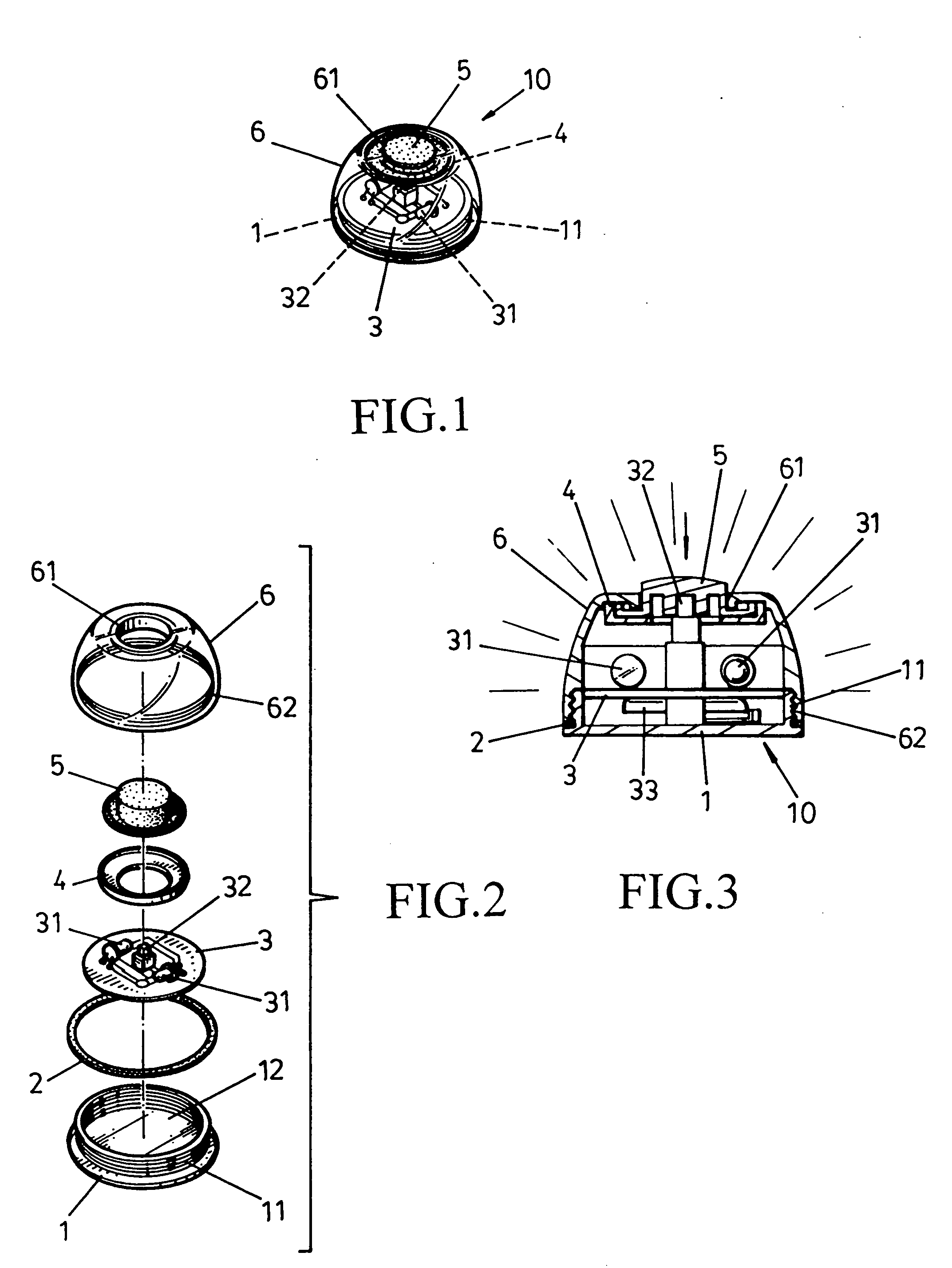 Luminous device on goggle