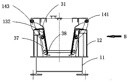 Large car frame welding location tyre and large car frame welding technological method