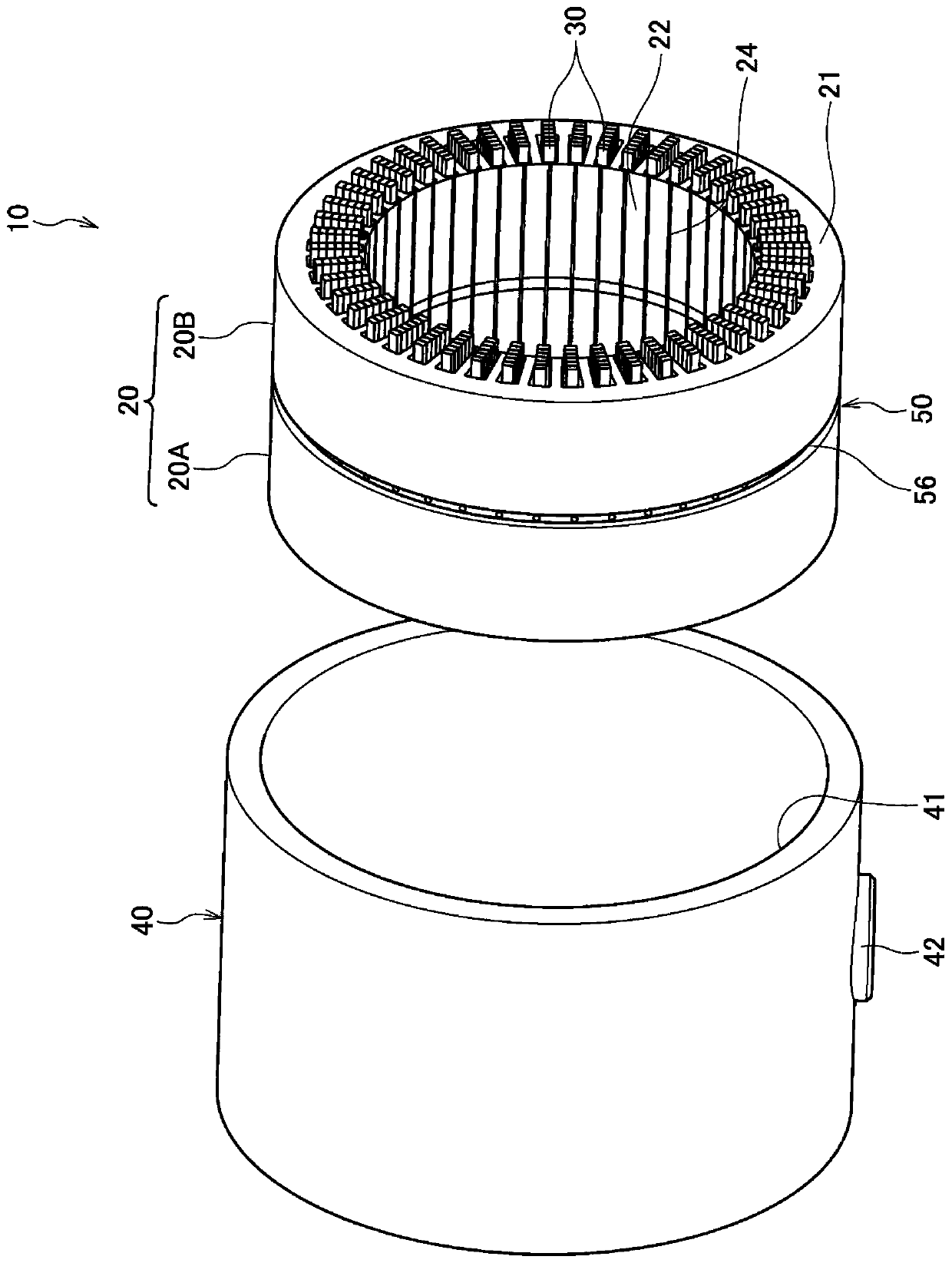 Stator for rotary electric machine