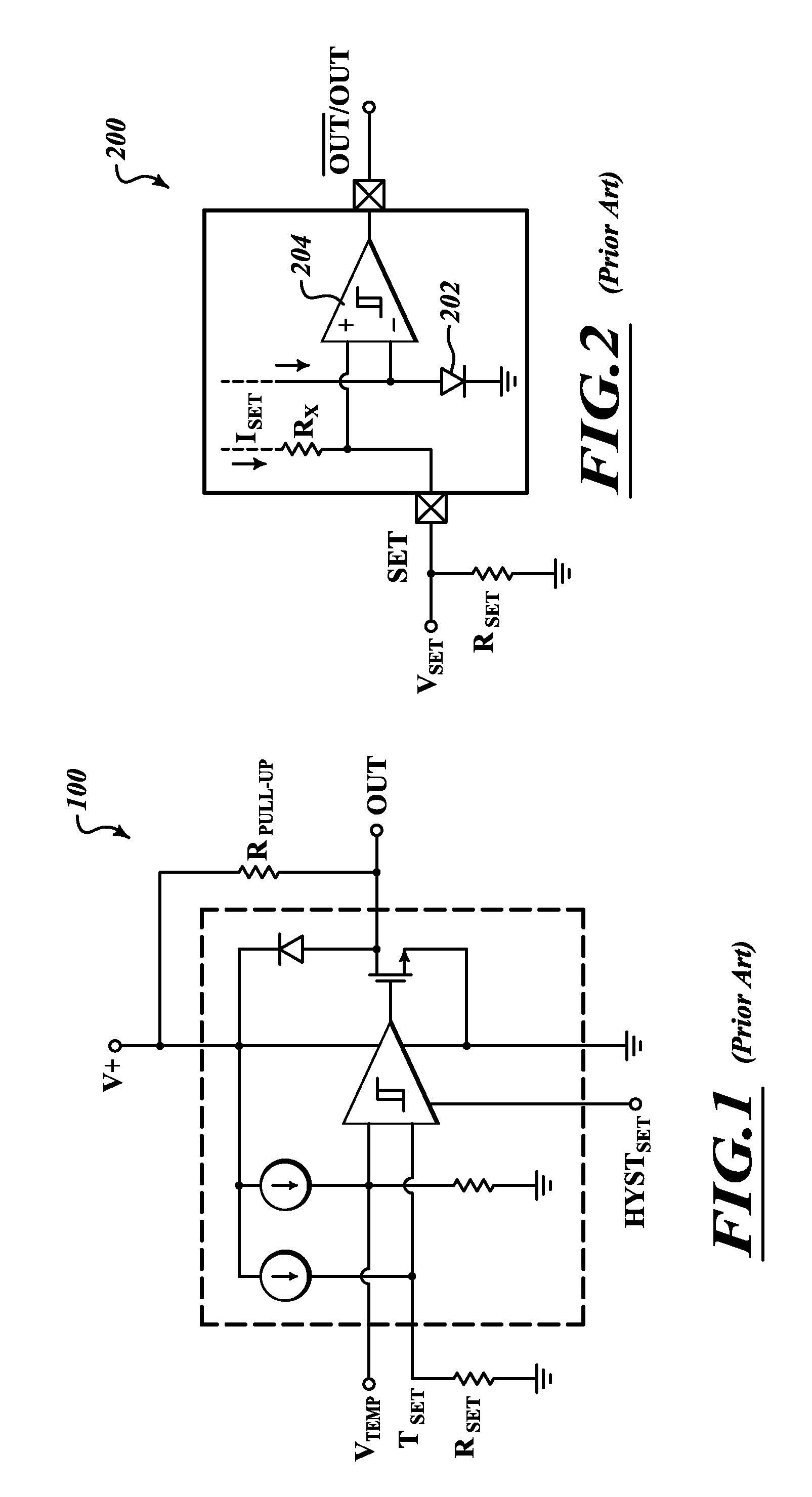 Temperature switch with resistive sensor