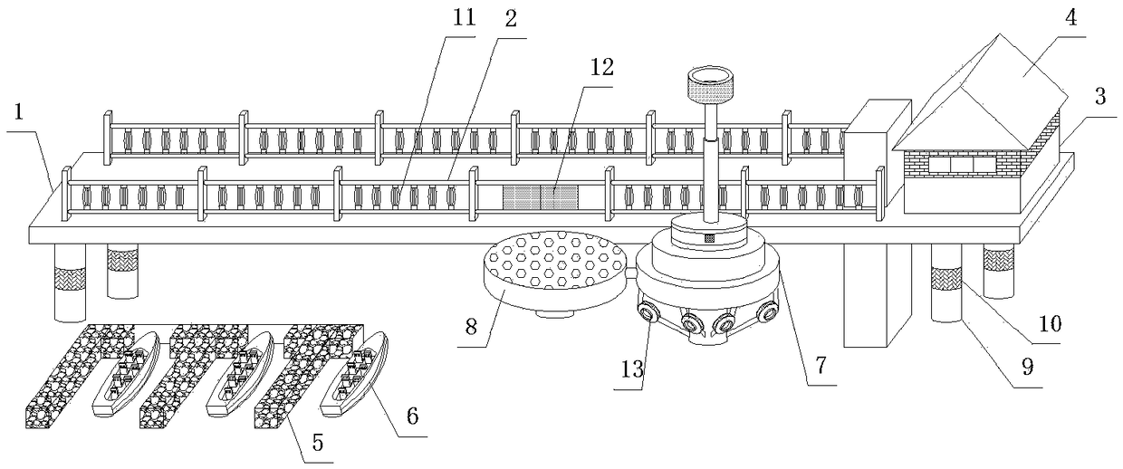 Floating pier with unmanned automatic fish feeding function