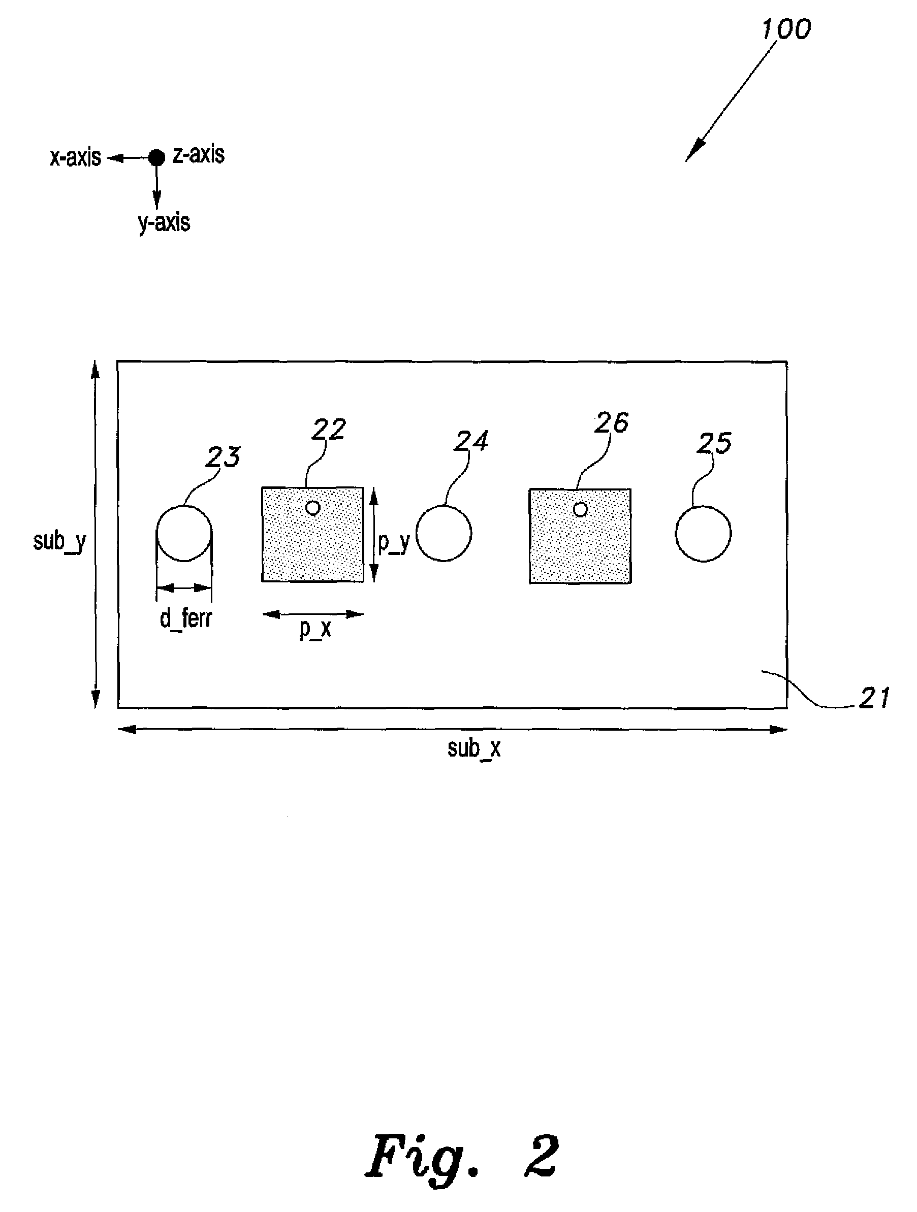 Ferrite-loaded, Fabry-Perot cavity antenna