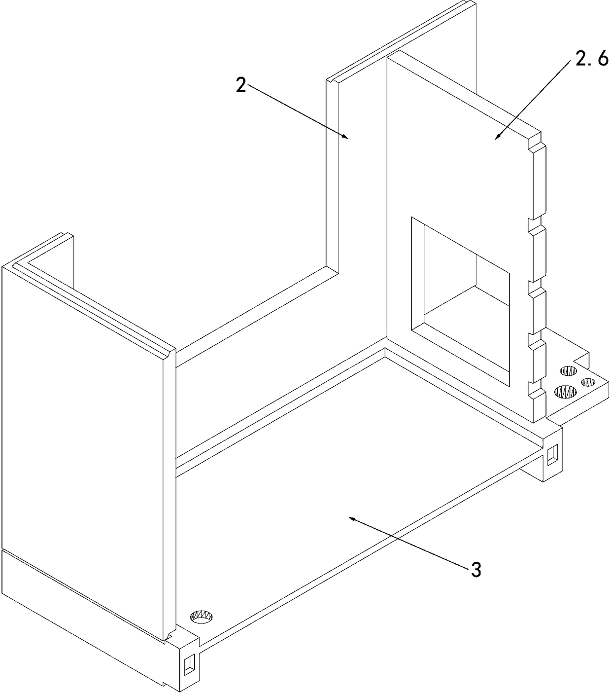 Prefabricated closed balcony and construction method thereof