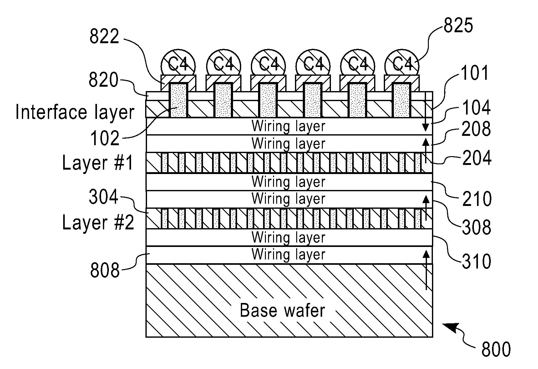 3D integrated circuit device fabrication using interface wafer as permanent carrier