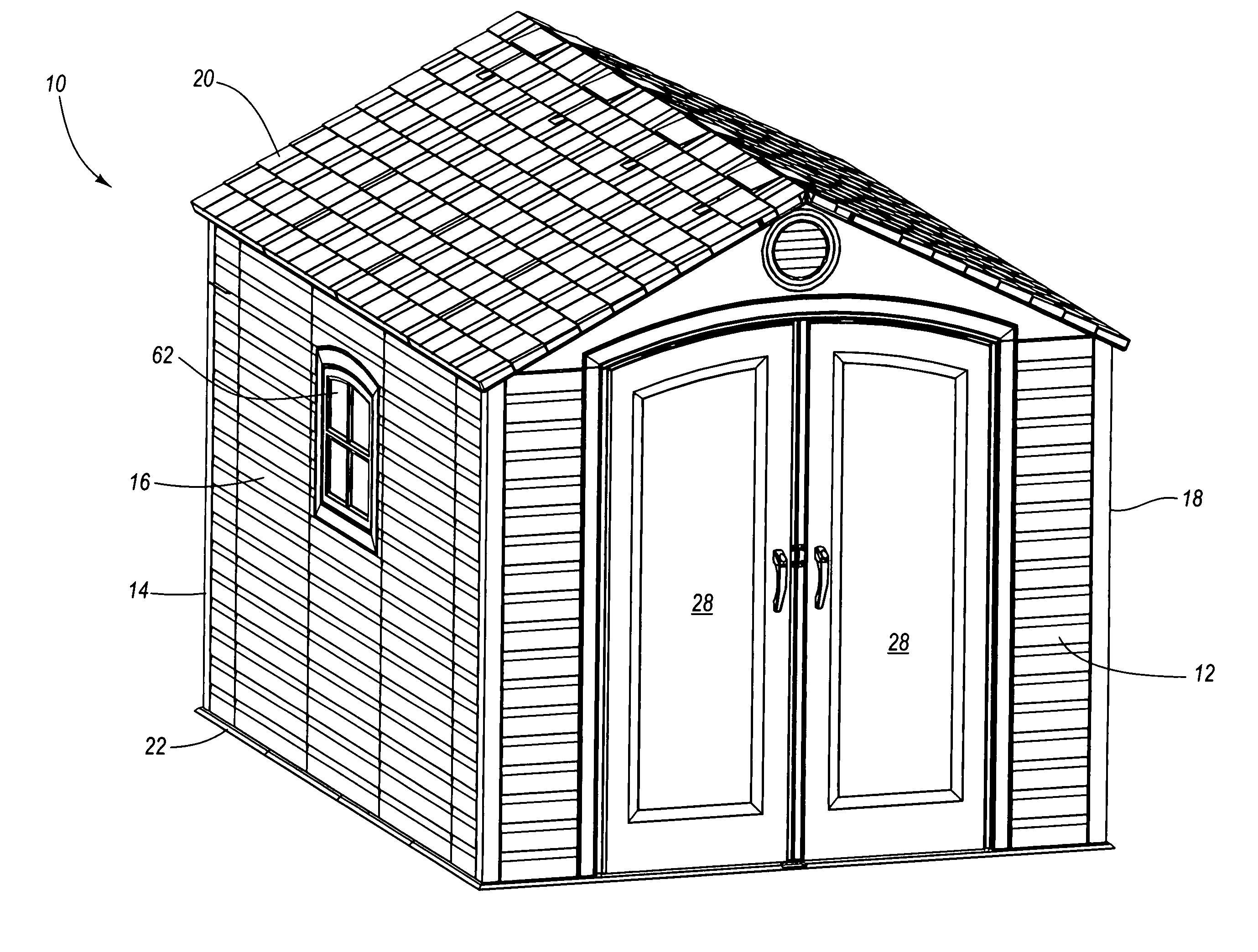 Roof system for a modular enclosure