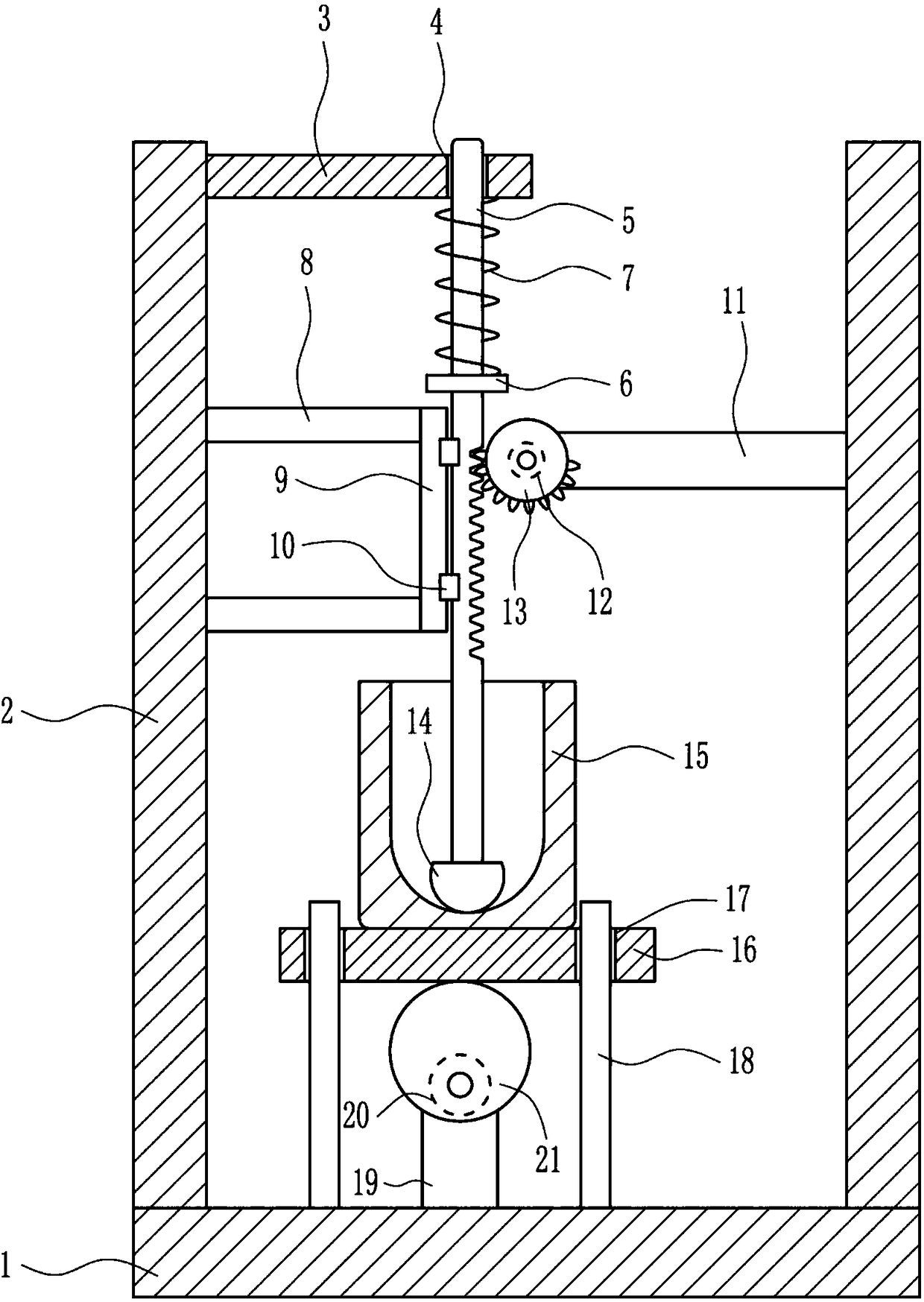 Tablet batch crushing device for pediatric pharmacy