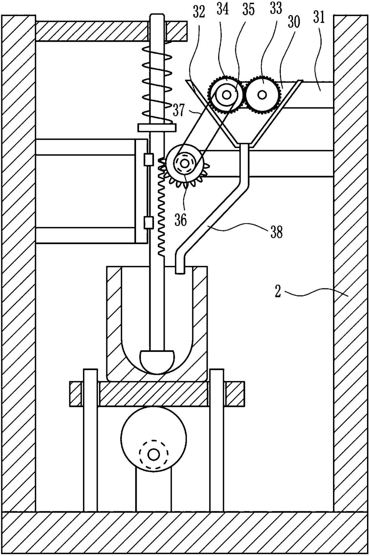 Tablet batch crushing device for pediatric pharmacy